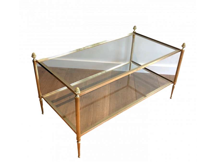 Brass coffee table +Modern design, Year 40