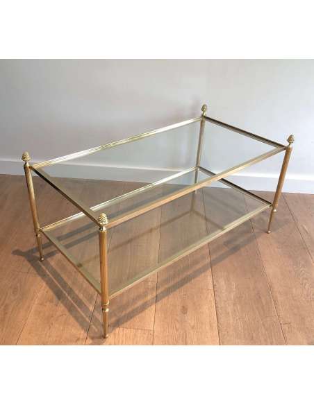 Brass coffee table Modern design, Year 40-Bozaart