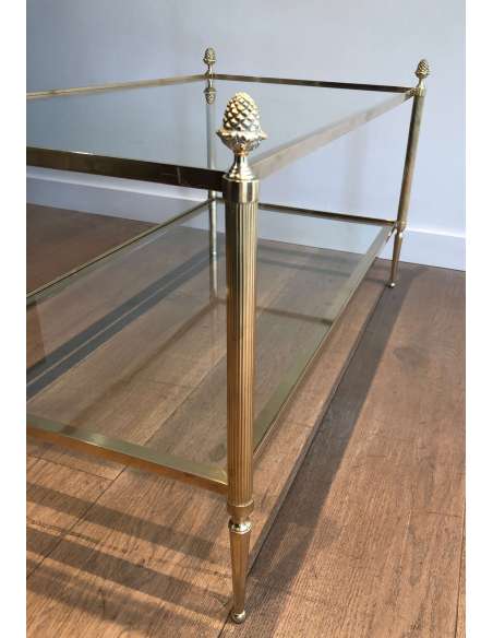 Table Basse en Laiton Design moderne, Année 40-Bozaart