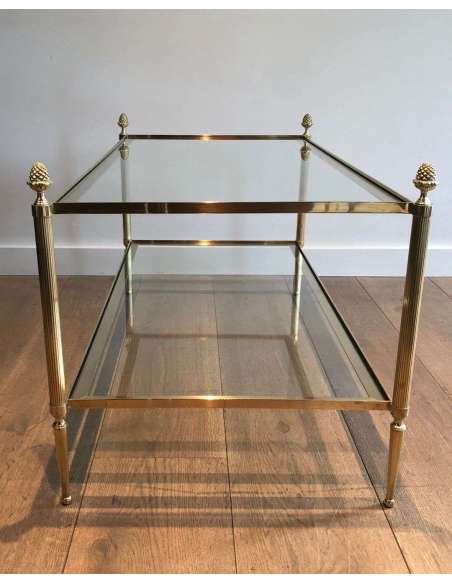 Brass coffee table Modern design, Year 40-Bozaart