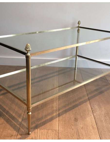Table Basse en Laiton Design moderne, Année 40-Bozaart