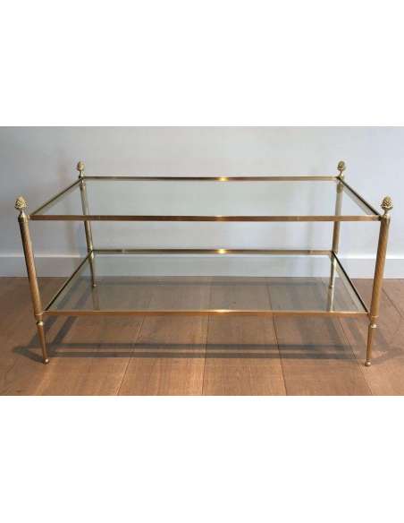 Brass coffee table Modern design, Year 40-Bozaart