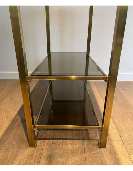 Brass console Contemporary design, Year 70-Bozaart