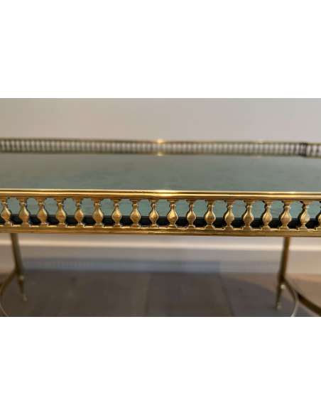 Table Basse en Laiton de style Néoclassique. Design moderne, Année 40-Bozaart