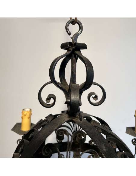 Modern wrought iron chandelier Year 40-Bozaart