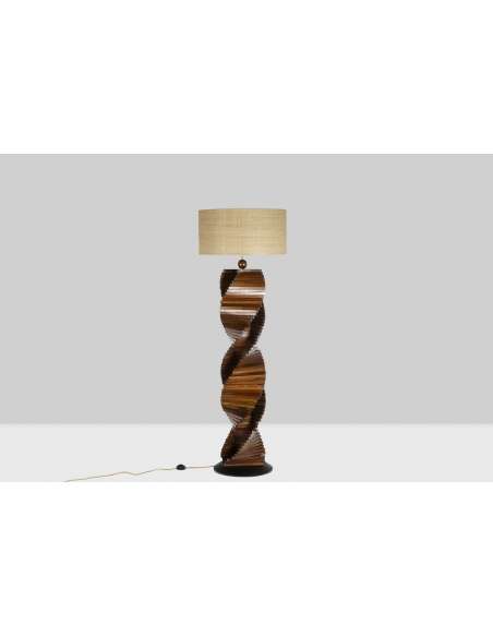 Lampe contemporaine en Bois de style vintage-Bozaart