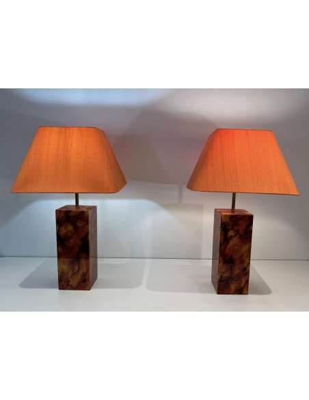 Lampe vintage en plexiglass. Année 70-Bozaart