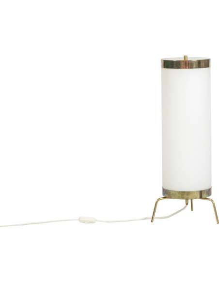Lampe en opaline Design contemporain Année 70-Bozaart