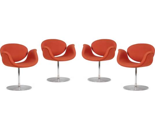 Contemporary design armchairs by Pierre Paulin, 1980