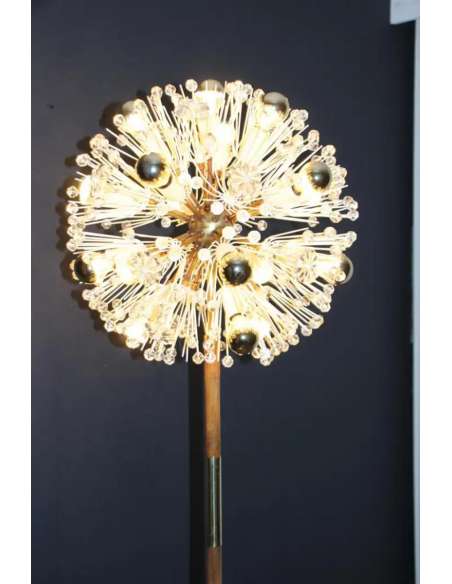 Lampadaire vintage en laiton Modèle Sputnik de 1950-Bozaart