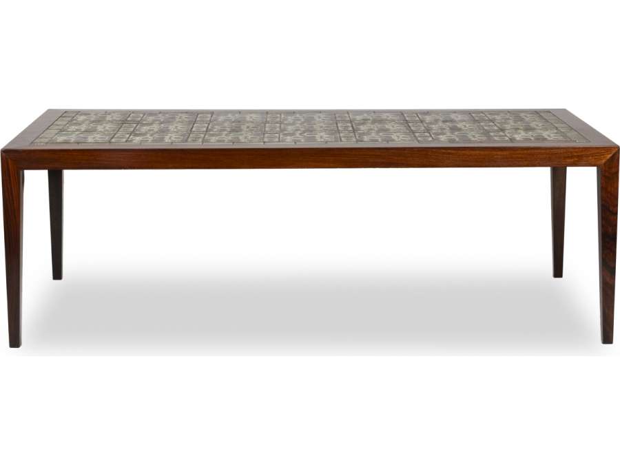 Table basse design contemporain en palissandre de 1960