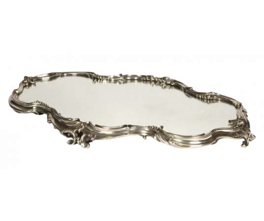 able top mirror and solid silver - XIXth century - Goldsmith Puiforcat -