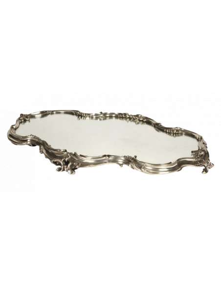 able top mirror and solid silver - XIXth century - Goldsmith Puiforcat --Bozaart