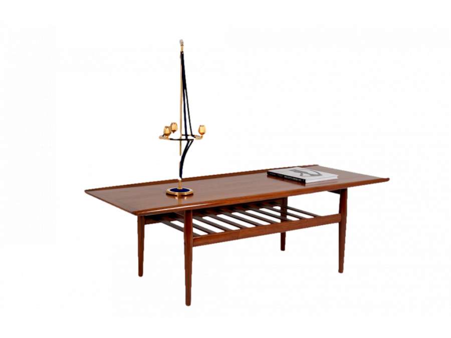 Teak coffee table + 1960's contemporary design