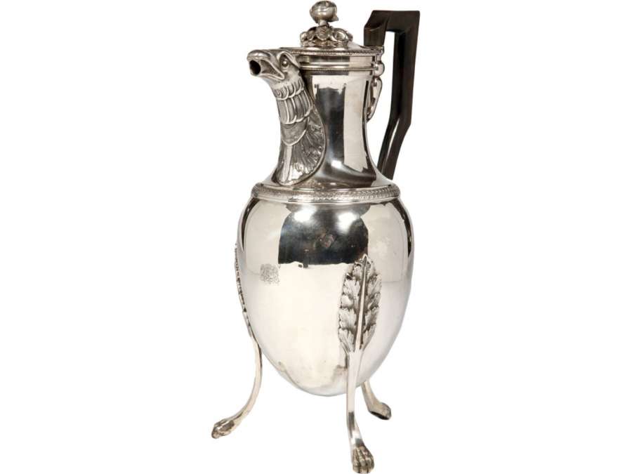 Solid silver coffee pot - 1st Empire - Jacques Gregoire Rousseau -