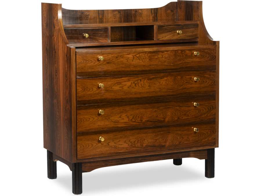 Modern rosewood secretary from the 70s