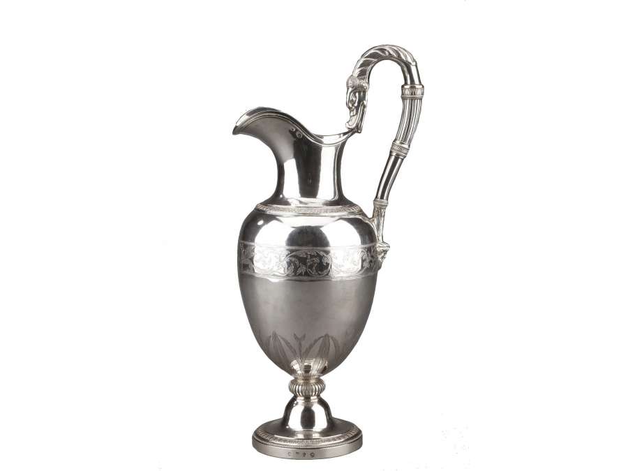 Solid silver ewer - 1st Empire - Goldsmith Antoine Michel -