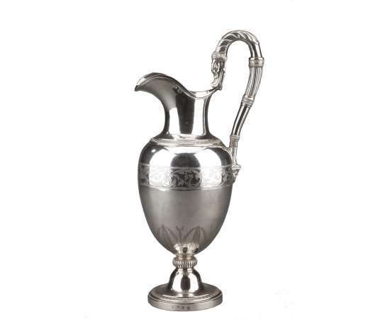 Solid silver ewer - 1st Empire - Goldsmith Antoine Michel -