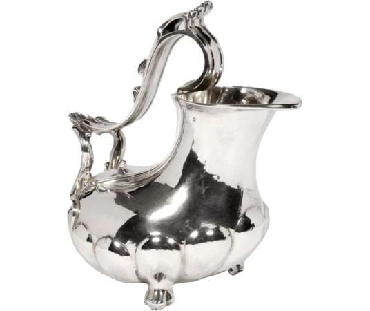 Orfèvre Tallois - Solid silver jug called "Askos" 19th century