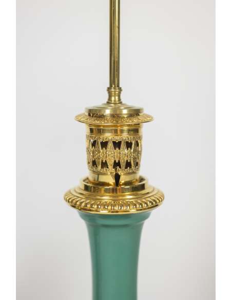 Lampe en Porcelaine et Bronze des années 1850-Bozaart