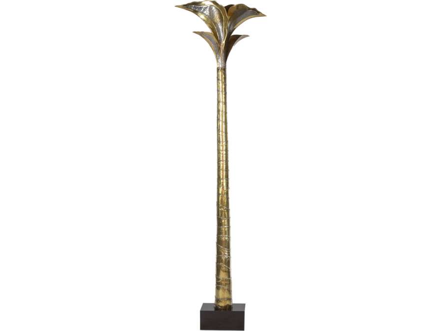 Brass floor lamp, contemporary design from 1970