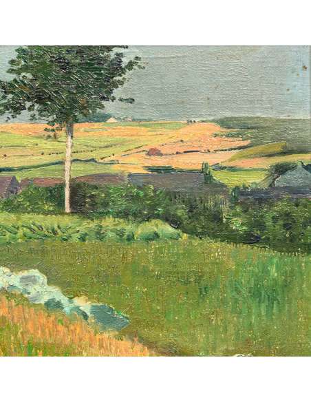 Landscape at Nafraiture by Léon Frederic-Bozaart