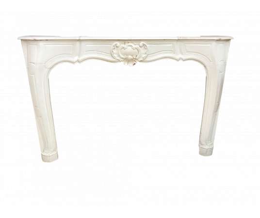 Rare and fine louis xv provencal fireplace in oak wood