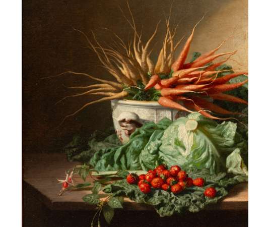 Peinture de nature morte+par David Émile Joseph de Noter