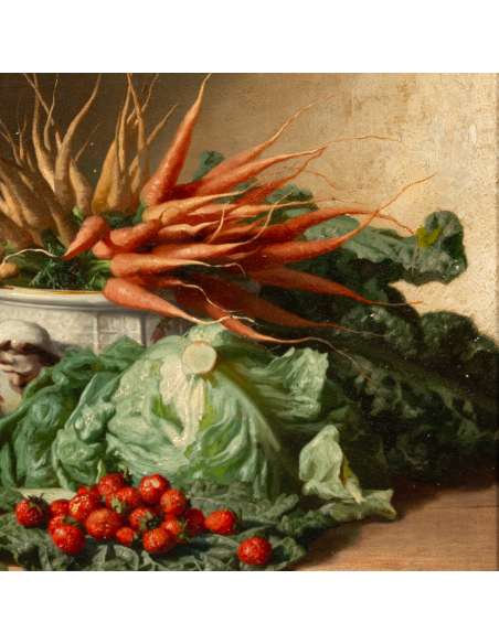 Peinture de nature morte+par David Émile Joseph de Noter-Bozaart