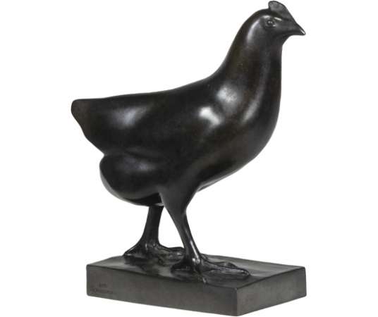 François Pompon, Bronze sculpture model "Poule", Year 2006