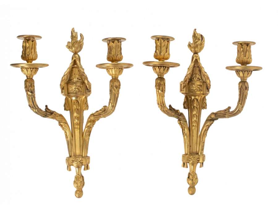 A Pair of Louis-XVI style, wall-lights.