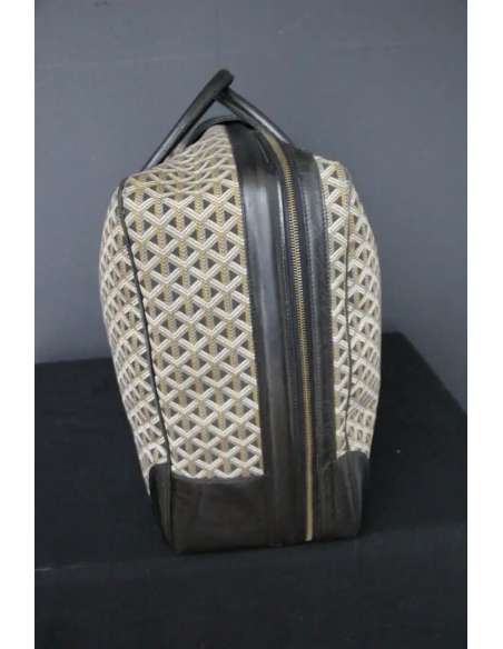 Goyard suitcase in woven canvas+20th century-Bozaart