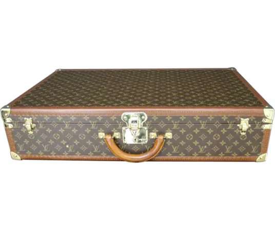 Monogrammed+Louis Vuitton suitcase from the 20th century