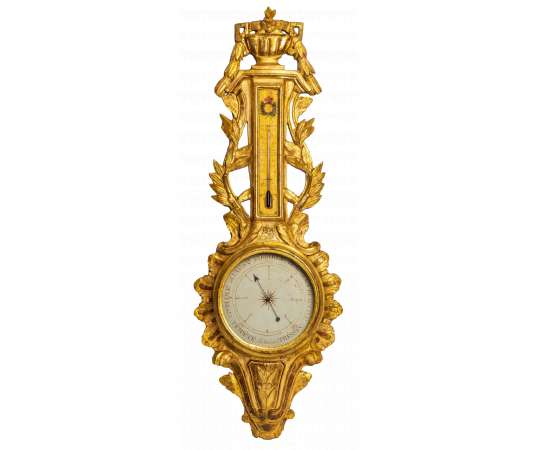 Baromètre-thermomètre d'époque Louis XVI