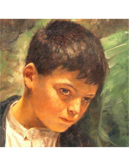 Portrait of Meyer-Waldeck Kunz+oil on canvas+20th century-Bozaart