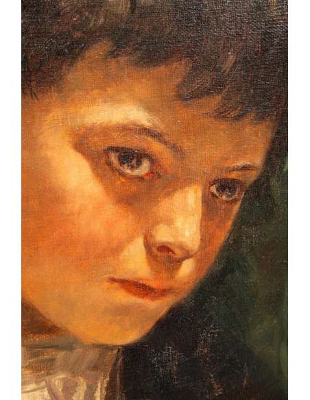 Portrait de Meyer-Waldeck Kunz+huile sur toile+du 20éme siècle-Bozaart