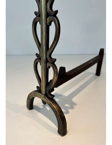 Wrought iron andirons from the 40s-Bozaart