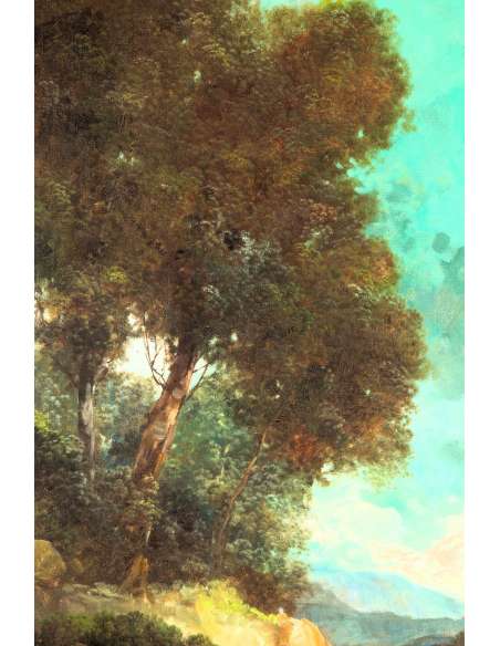 Landscape painting+oil on canvas+by TONI BORDIGNON, 20th century-Bozaart