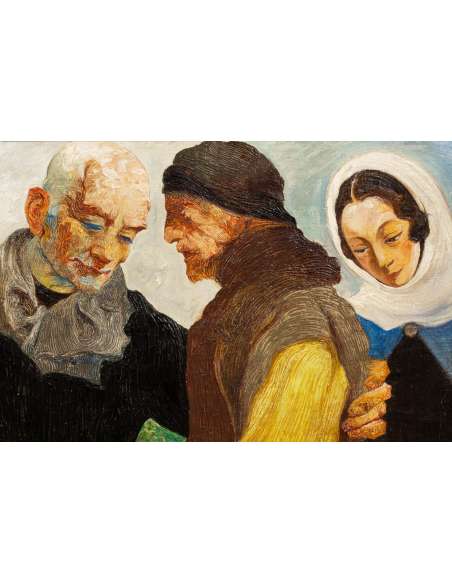 Tableau, huile sur toile de Maurice Langaskens-Bozaart