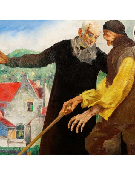 Tableau, huile sur toile de Maurice Langaskens-Bozaart