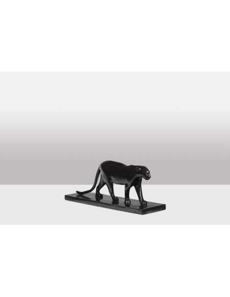 François Pompon. Bronze sculpture, "Black Panther" model, 2006.-Bozaart