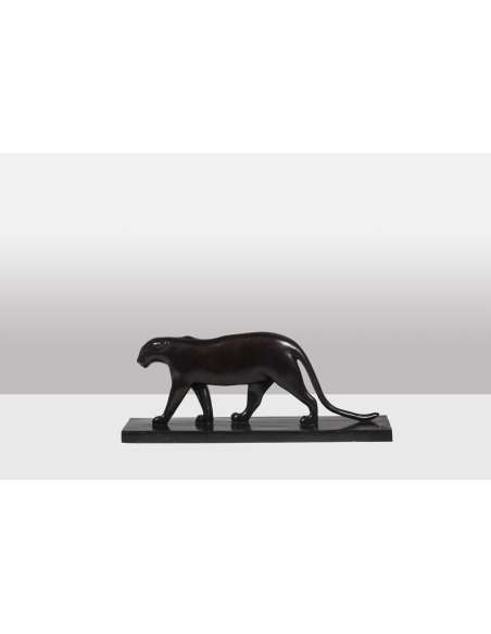 François Pompon. Bronze sculpture, "Black Panther" model, 2006.-Bozaart