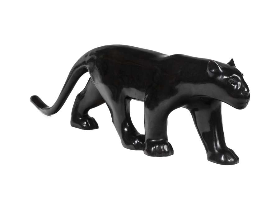 François Pompon. Bronze sculpture +model " Big black panther " Year 2006.