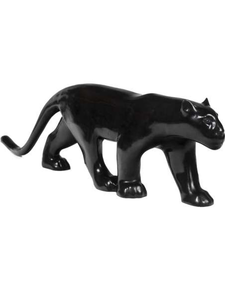 François Pompon. Bronze sculpture model " Big black panther " Year 2006.-Bozaart