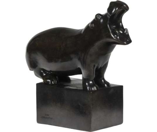 François Pompon. Sculpture en Bronze modèle « Hippopotame », Année 2006.