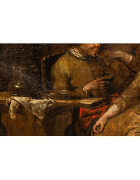 Painting on canvas+by Jan Baptist Lambrechts+17th century-Bozaart