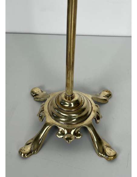 Neoclassical brass fireplace accessories from the 1940s-Bozaart