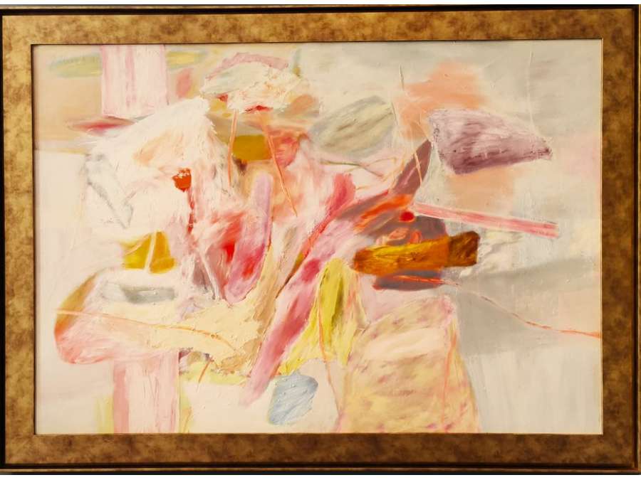 Grande peinture abstraite impressionniste+de Pierre Vlerick