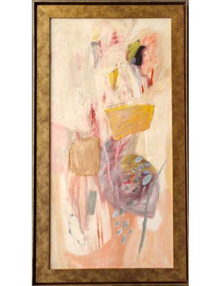 Abstract impressionist painting + by Pierre Vlerick "A bord Pas de veilleuse"-Bozaart