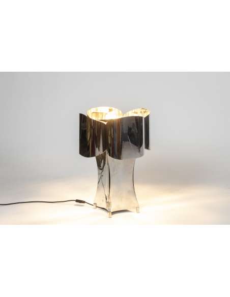 Lampe en métal modèle "quadrilobe" des années 70-Bozaart